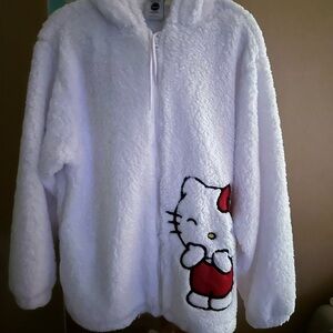 Hello Kitty Red and White Puffer Jacket